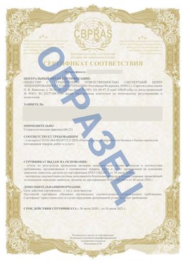 Образец Сертификат СТО 01.064.00220722.2-2020 Нижний Новгород Сертификат СТО 01.064.00220722.2-2020 