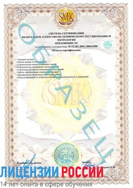 Образец сертификата соответствия (приложение) Нижний Новгород Сертификат OHSAS 18001