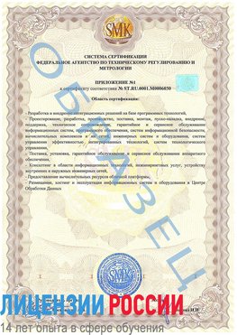 Образец сертификата соответствия (приложение) Нижний Новгород Сертификат ISO 27001