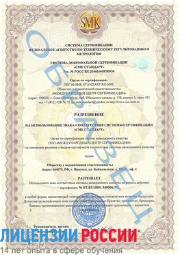 Образец разрешение Нижний Новгород Сертификат ISO 50001