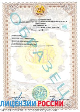 Образец сертификата соответствия (приложение) Нижний Новгород Сертификат ISO 14001